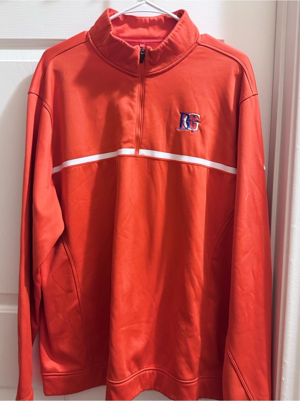 Nike Orange Therma-FIT Golf Quarter-Zip Pullover